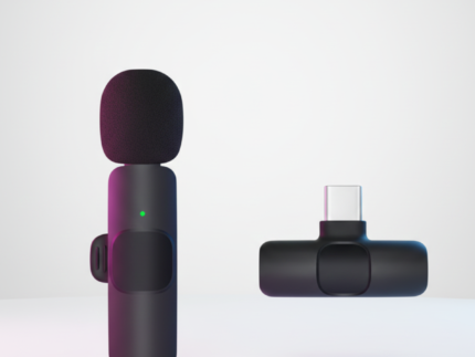 K8 Wireless Microphone for Mobile – Type-C & Lightning Compatible