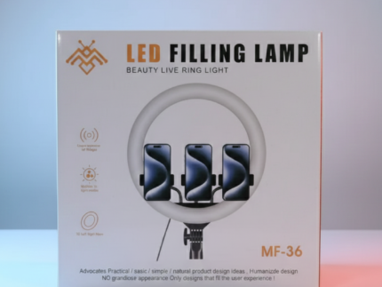 MF-36 LED Ring Light with 3 Mobile Holders – Professional Lighting Setup